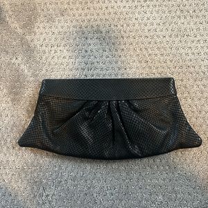 Lauren Merkin snake embossed clutch